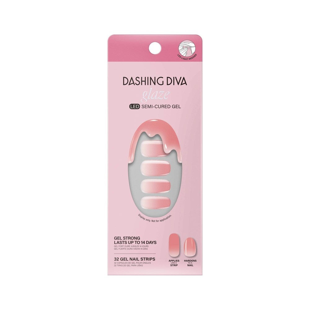 Dashing Diva Glaze Nail Art - Rosewater Glam - 32ct - Bellso